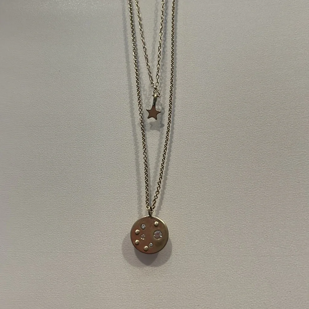 Target Double Later Star And Moon Necklace